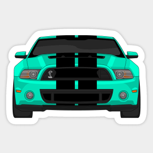 MUSTANG SHELBY GT500 TURQUOISE Sticker